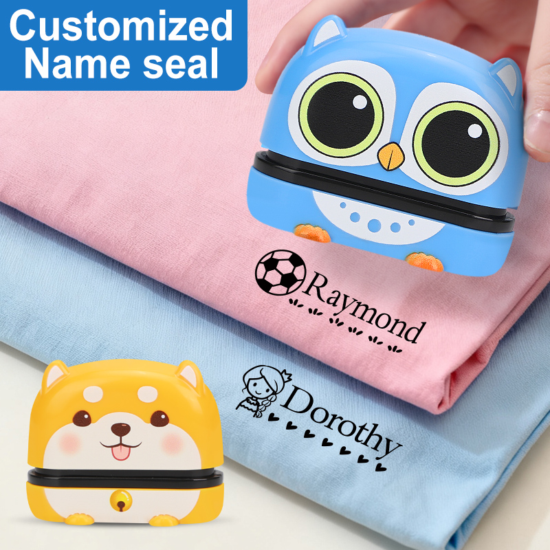 Self Inking Stamp - Custom Cute Name Stamp - Reusable