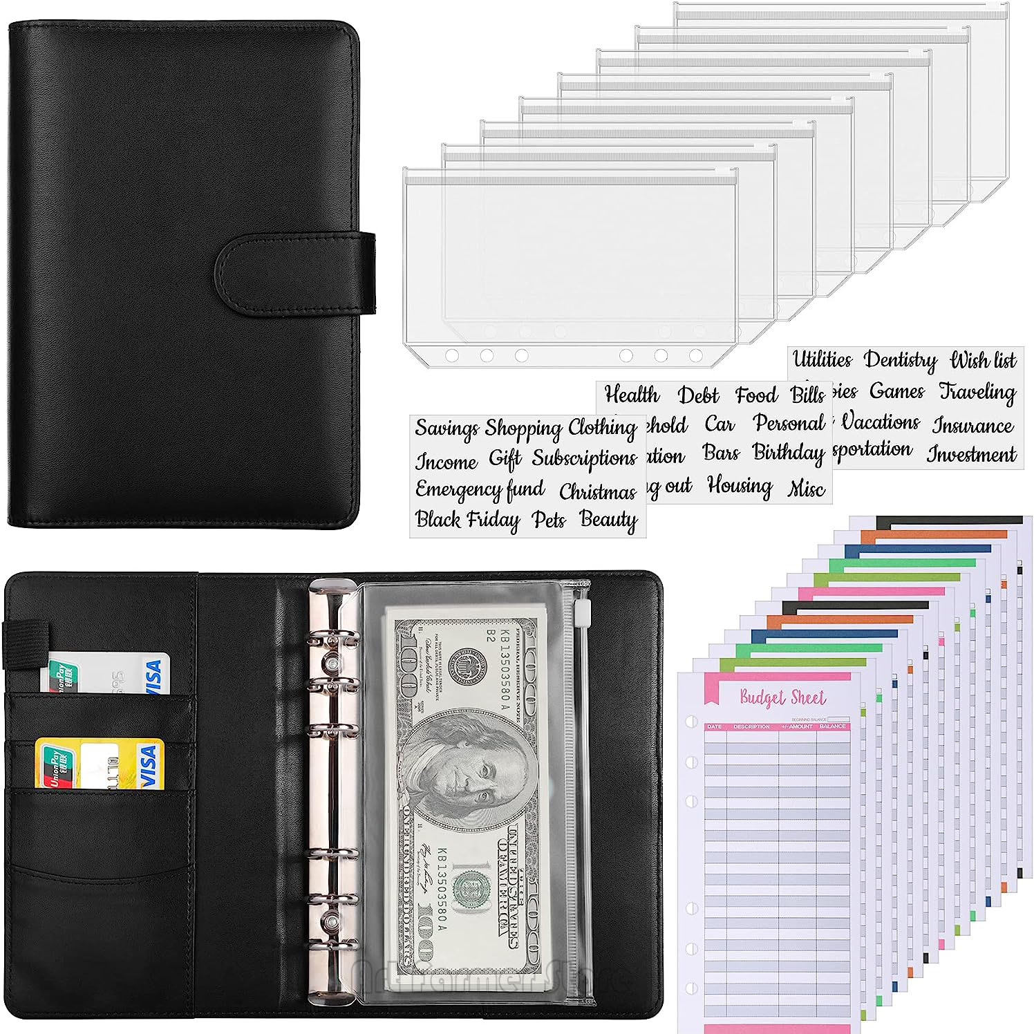 Planner Weekly Budget - A6 Budget Binder with Cash Envelope