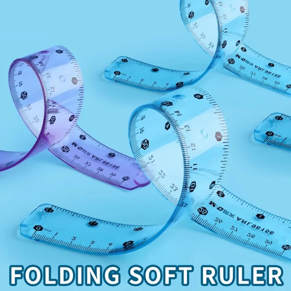 Ruler Set Transparent - 1/3pcs Transparent Soft Ruler, Flexible Shatterproof
