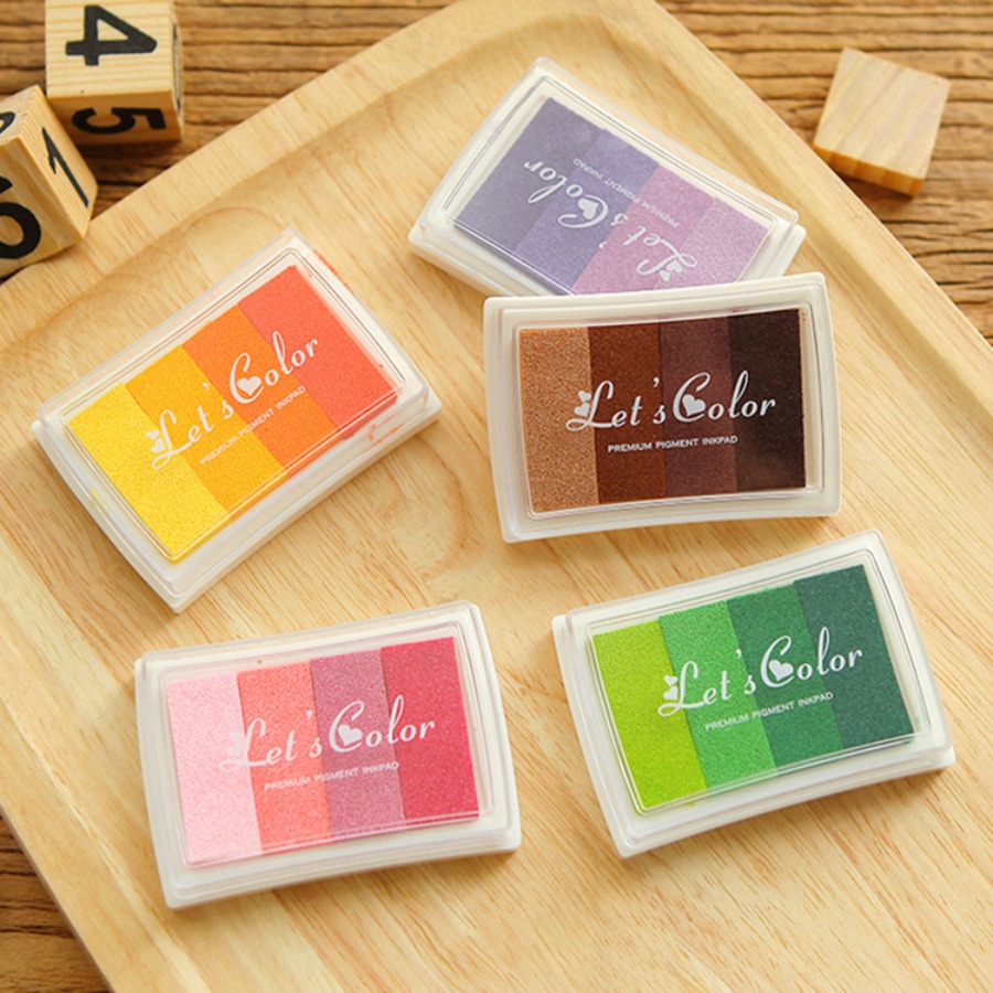 Self Inking Stamp - Gradient Color Craft Ink Pad Cute