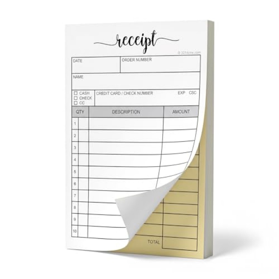 Carbon Copy Book - Book with Carbon Copies for Small