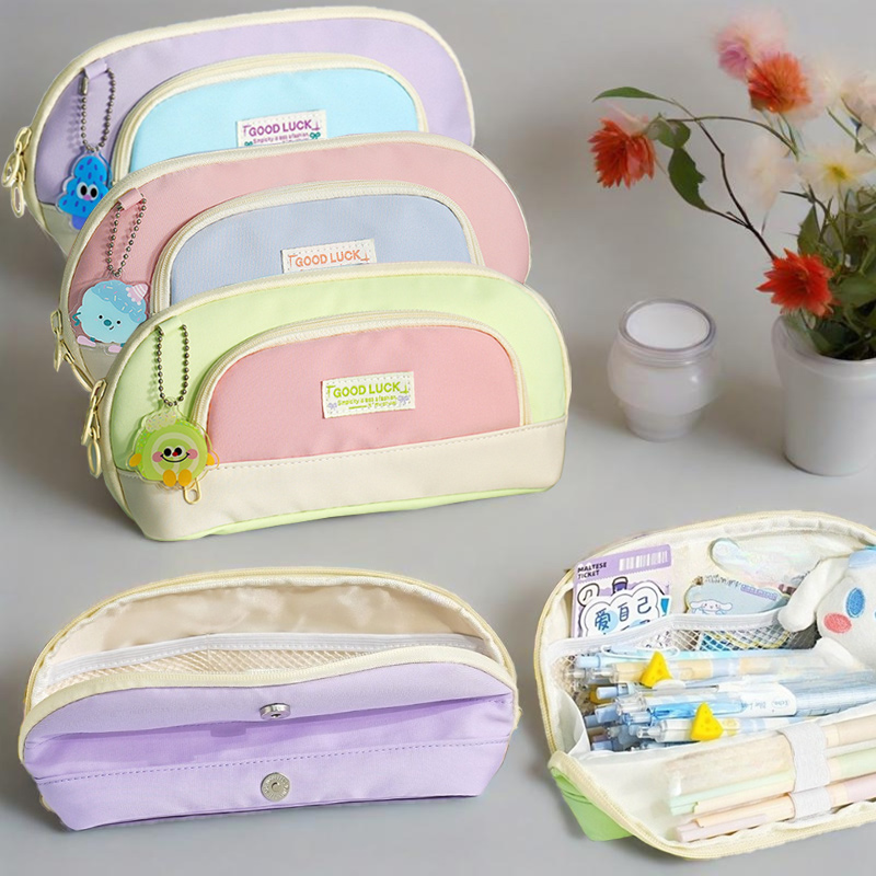 Stationery Office And School Supply Stores - Pencil Bag Large Opening Design Partition