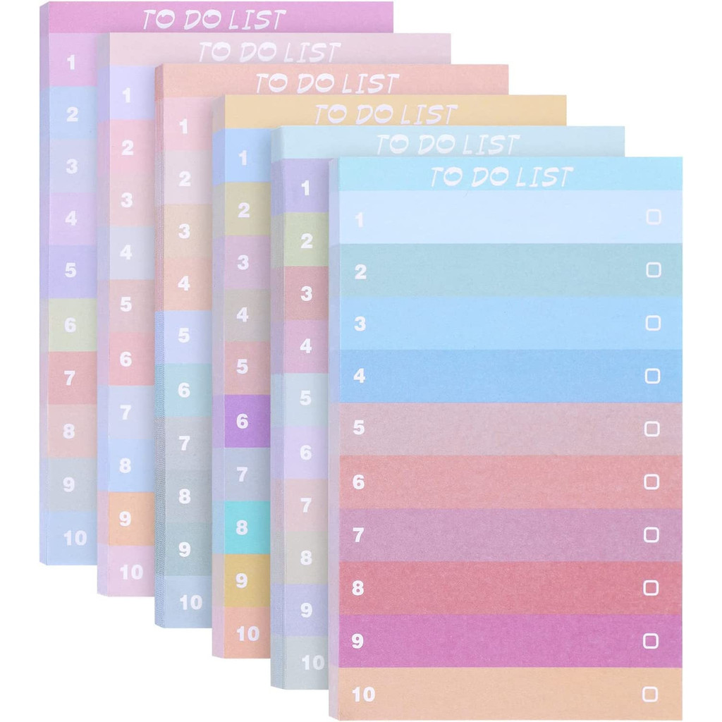 Office Stationery Supply List - 50 Pages Colorful Gradient Sticky Note