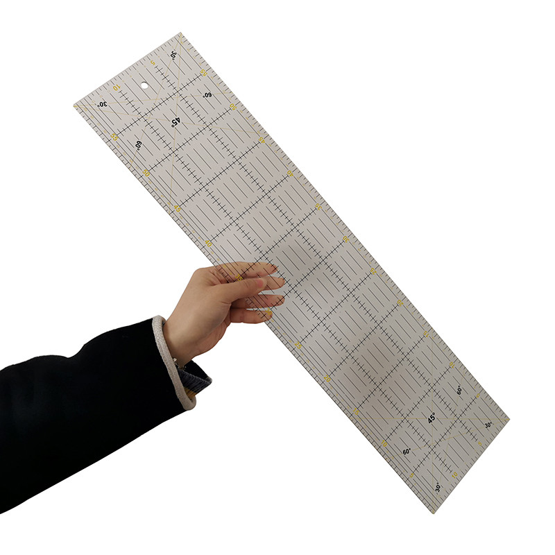 Ruler Set Transparent - 1 Pcs 60x15x0.3cm Acrylic Patchwork Aligned
