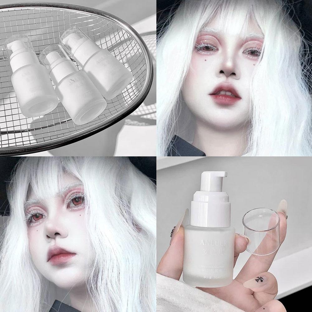 Correction Fluid White - Matte White Liquid Foundation, Waterproof Long-Lasting