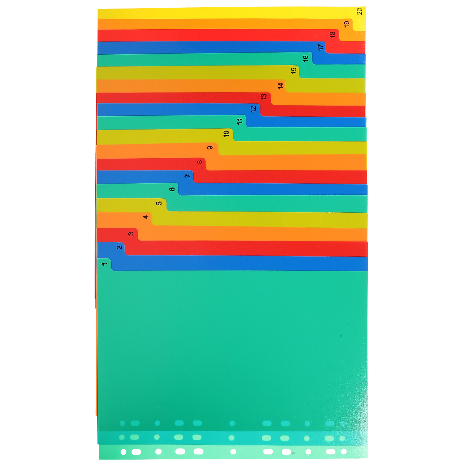 Index Tab Divider - 20Pcs Aesthetic Colorful Index Dividers Plastic