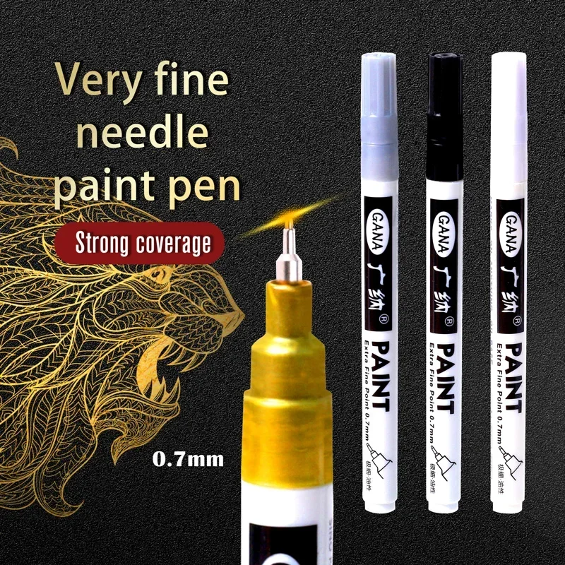 Whiteboard Marker Set - 4Pcs/set Oil Based White Black Permanent