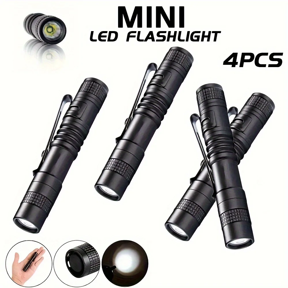 Stationery Supply - 1-4PCS Mini Portable LED Pen Light