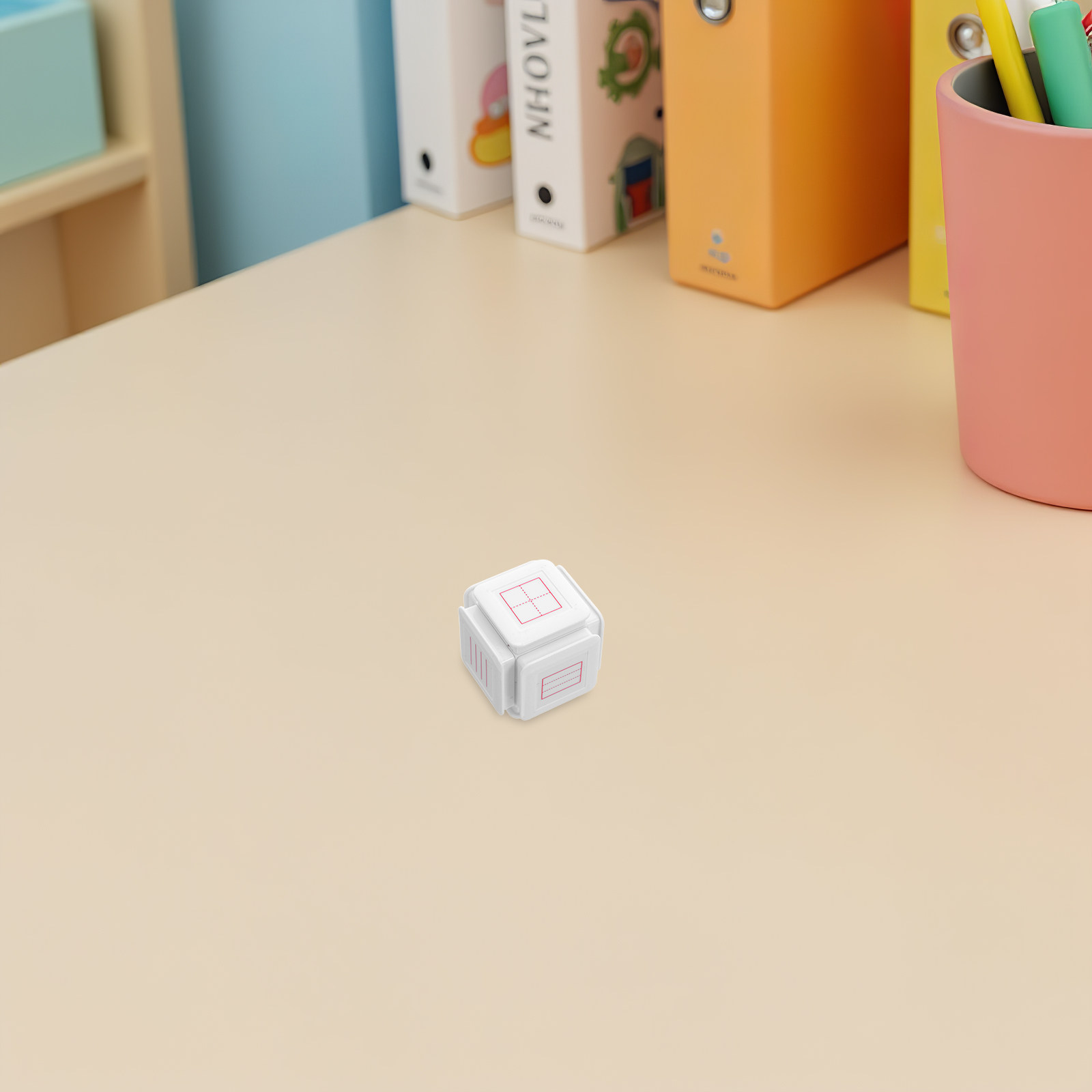 Self Inking Stamp - Six-Sided Self-Inking Writing Practice Stamp Grid