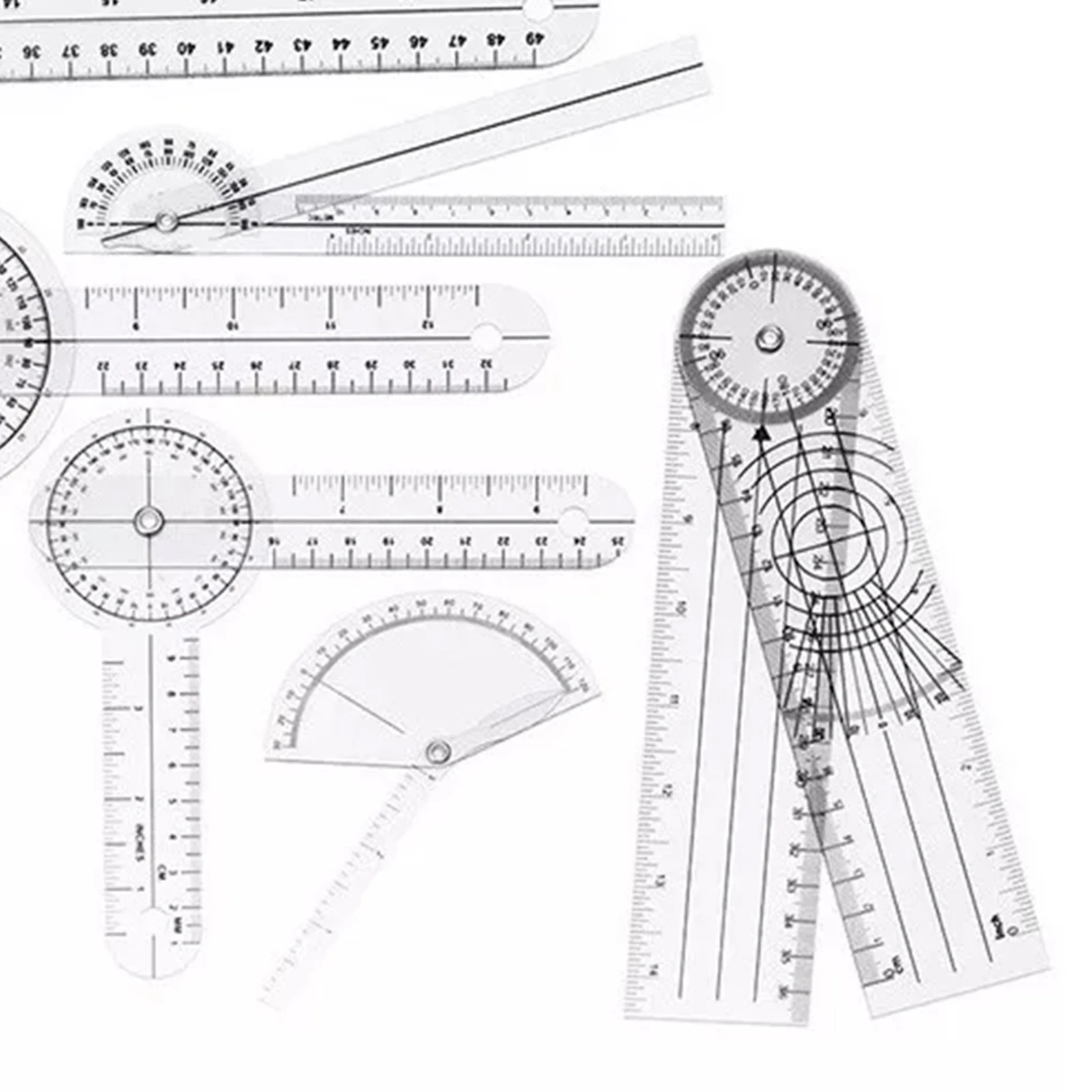6PCS Medical Goniometer Set PV - Ruler Set Transparent review and price