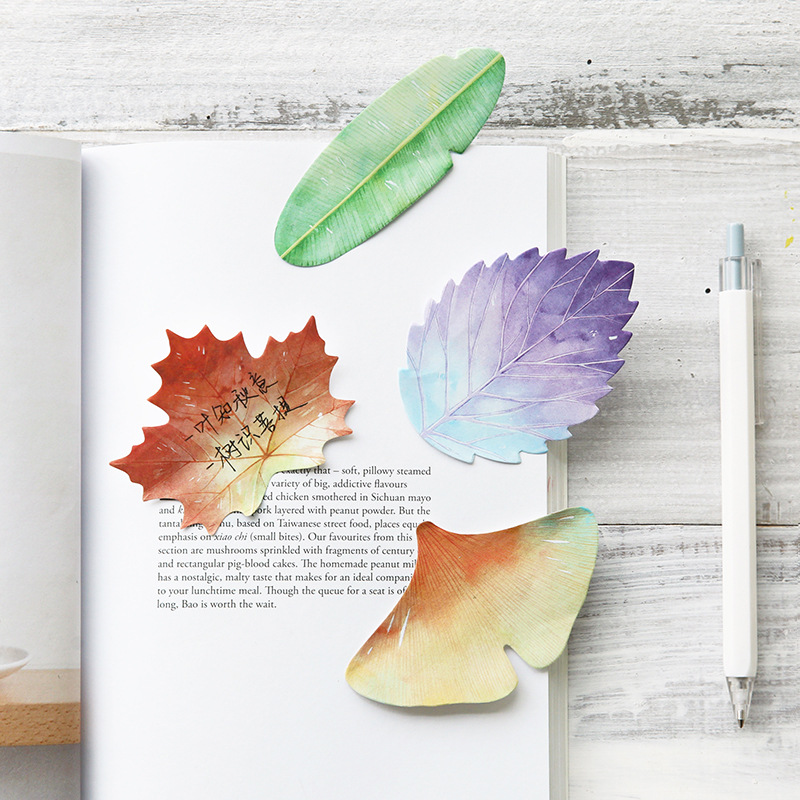 30 Pcs Leaf Sticky notes Plann - Office Stationery Supply List review and price