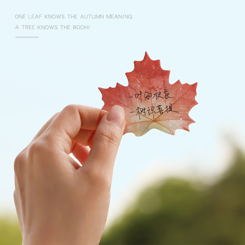 30 Pcs Leaf Sticky notes Plann - Office Stationery Supply List review and price