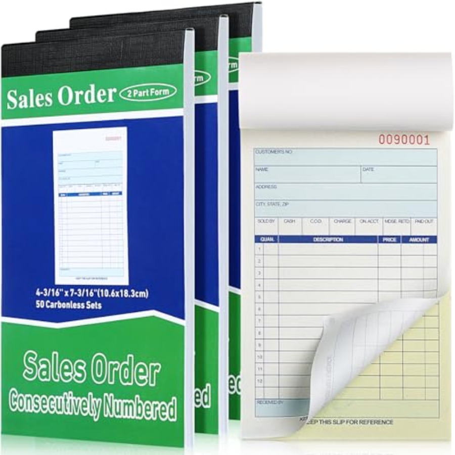 3 Pads Sales Order Books 2 Par - Carbon Copy Book review and price