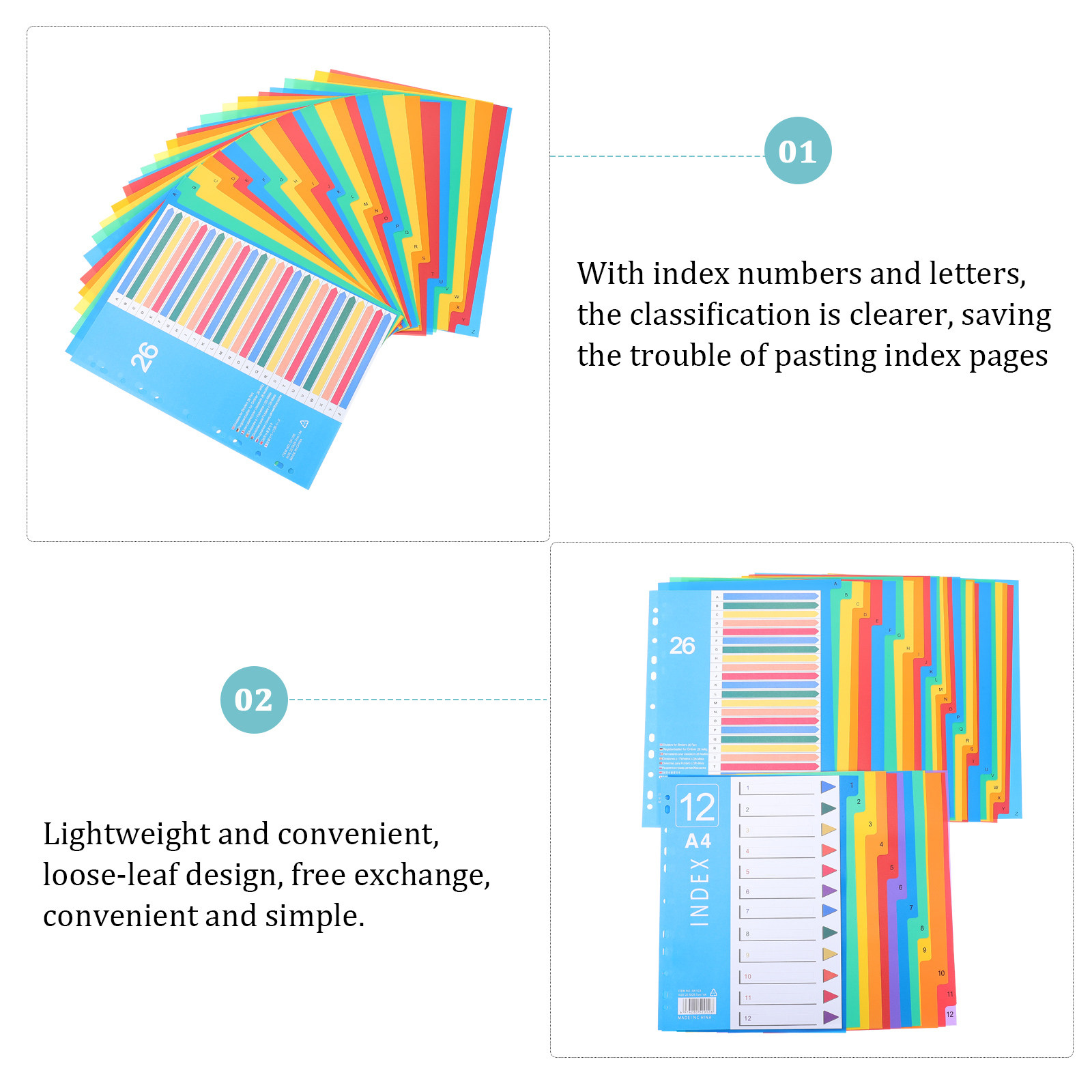 38Pcs File Folder Separator Co - Index Tab Divider review and price