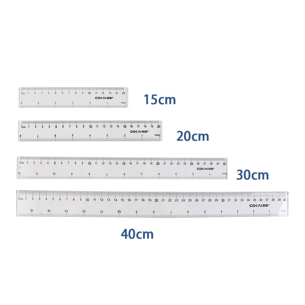 Desk Accessories 15cm 20cm 30c - Ruler Set Transparent review and price