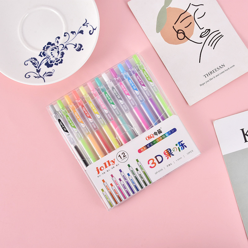 3D Three-dimensional Jelly Pen - Gel Ink Pen Set review and price