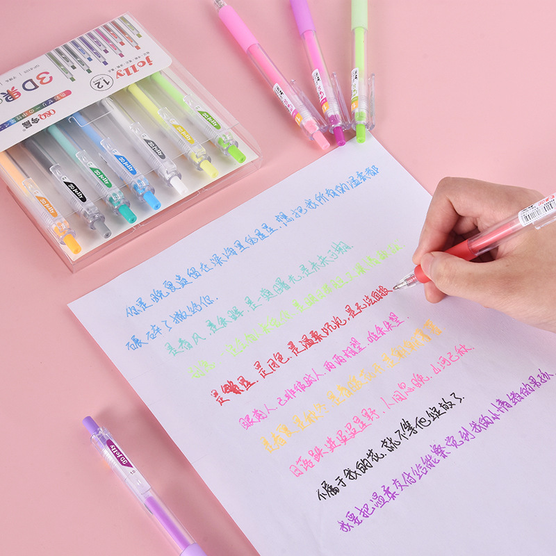 3D Three-dimensional Jelly Pen - Gel Ink Pen Set review and price