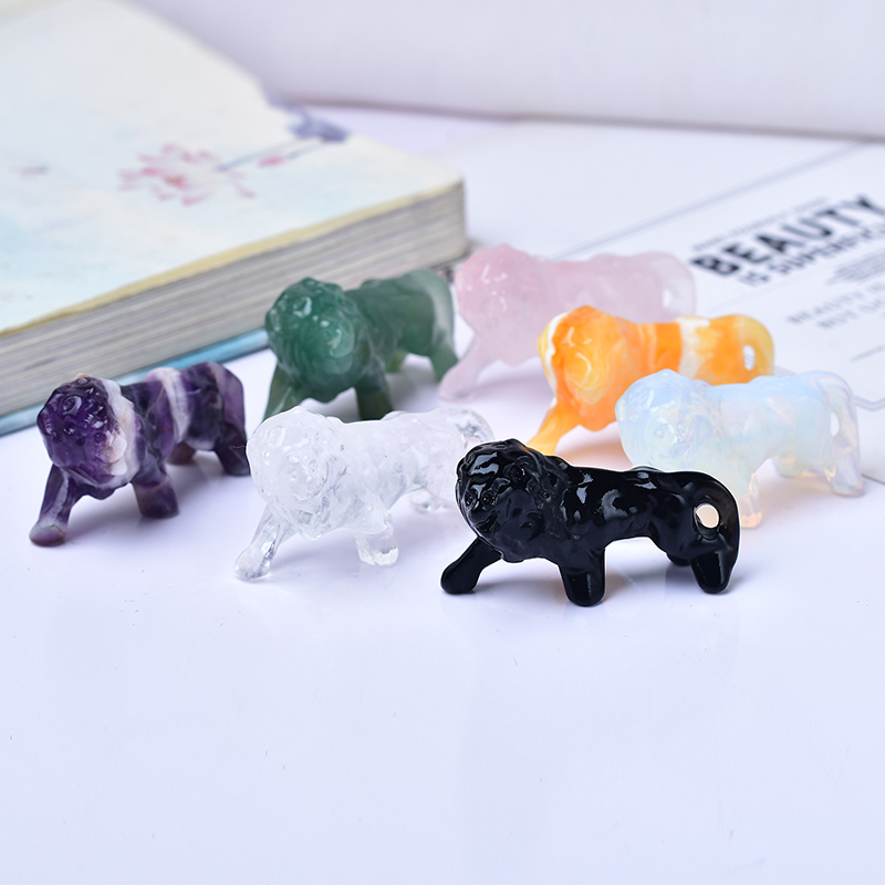 Natural Crystal Obsidian Lion. - Lion Stationery & Office Supply(Kunshan)Co.Ltd review and price