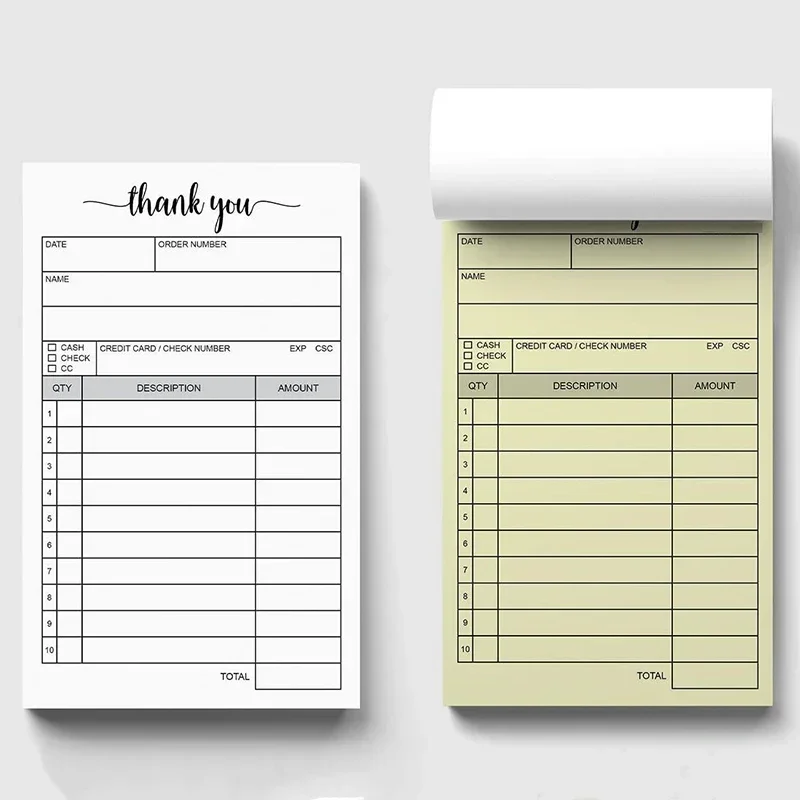 Business Sales Invoice Receipt - Carbon Copy Book review and price