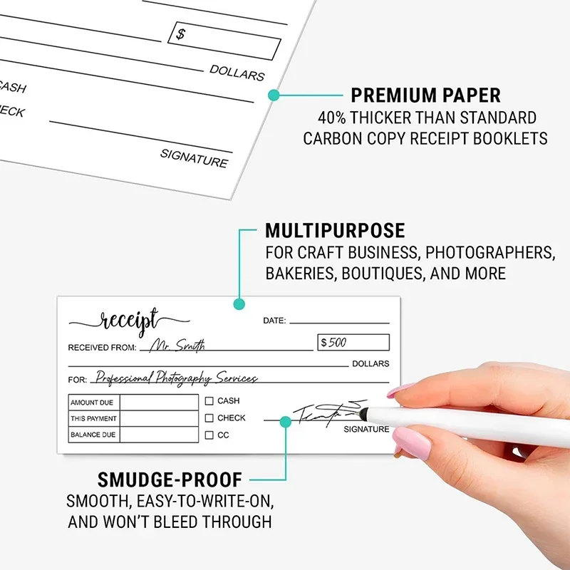 Business Sales Invoice Receipt - Carbon Copy Book review and price