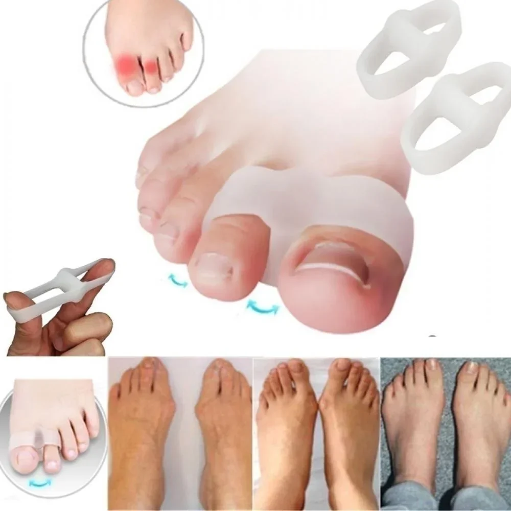 2 Holes Bunion Corrector Pain  - Correction Fluid White review and price