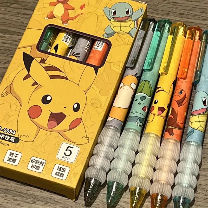 5pcs Pikachu Gel Pen Set Pokem - Gel Ink Pen Set review and price