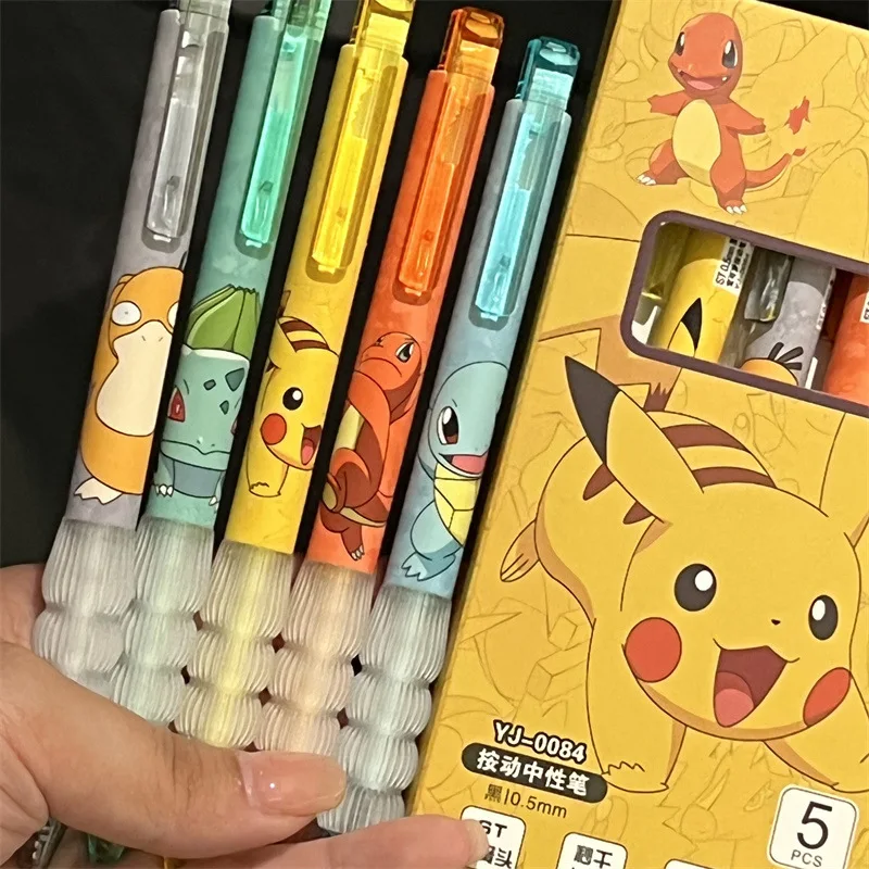 5pcs Pikachu Gel Pen Set Pokem - Gel Ink Pen Set review and price