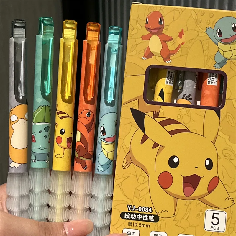 5pcs Pikachu Gel Pen Set Pokem - Gel Ink Pen Set review and price