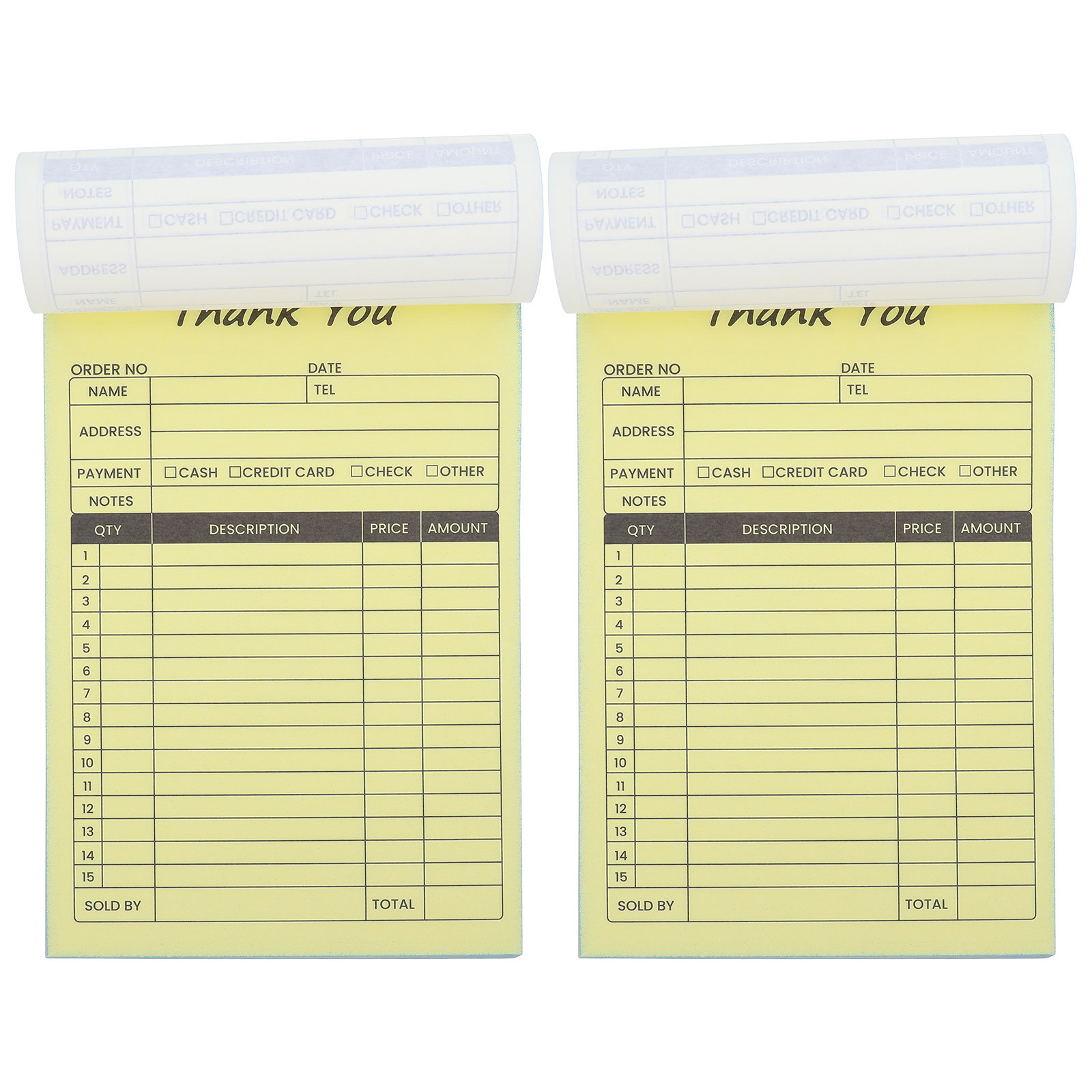 2Pcs Order Invoice Receipt Boo - Carbon Copy Book review and price