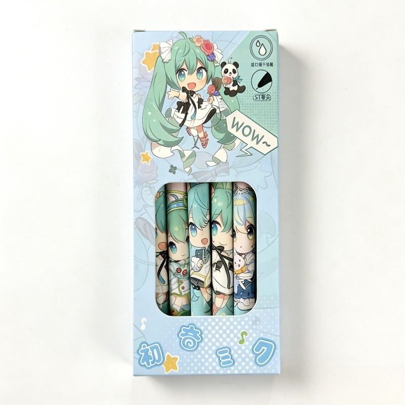 Hatsune Miku quick-drying gel  - Gel Ink Pen Set review and price