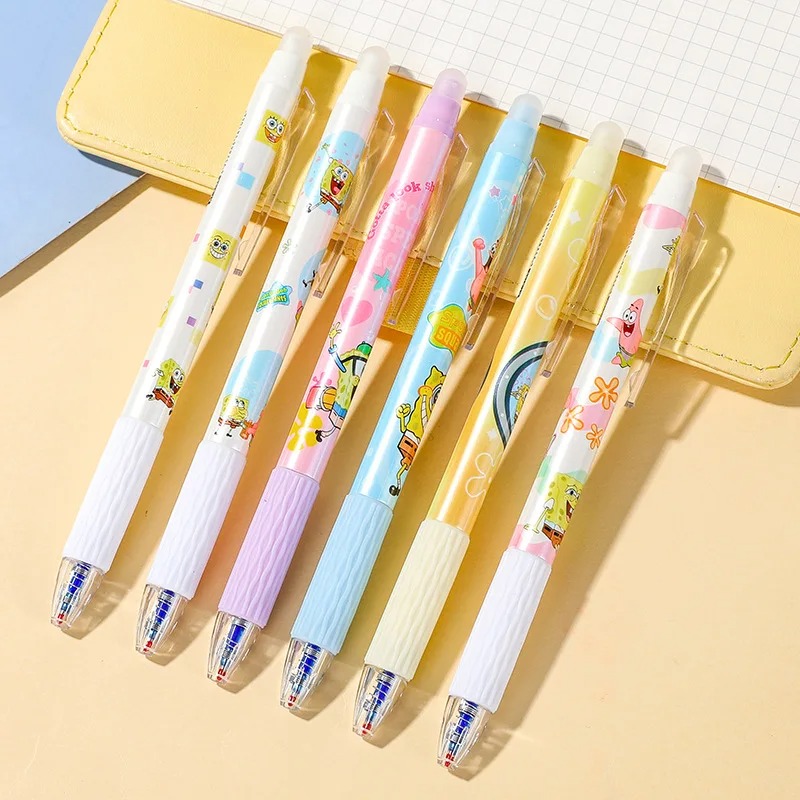 6Pcs/Set SpongeBob Kawaii Eras - Gel Ink Pen Set review and price