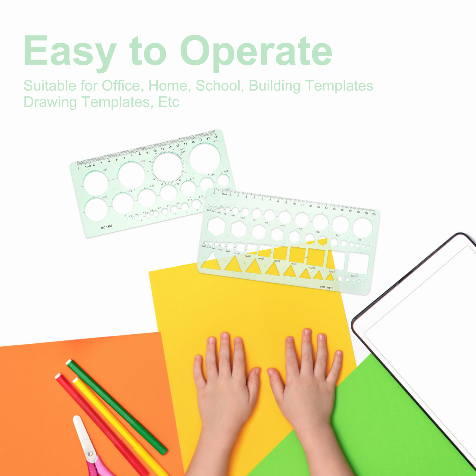 2Pcs Transparent Drawing Templ - Ruler Set Transparent review and price
