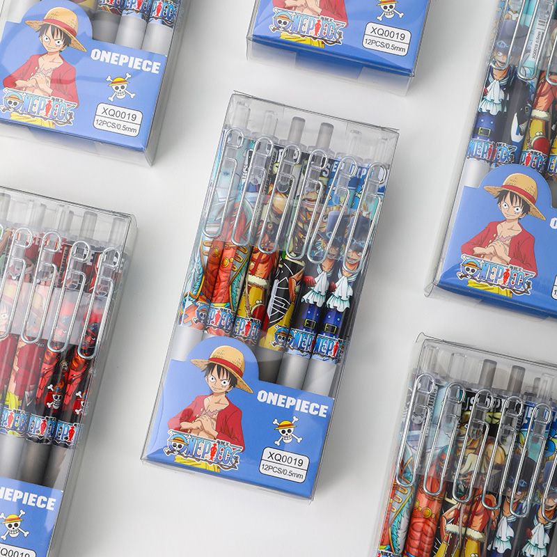 Anime One Piece 12/24Pcs Black - Gel Ink Pen Set review and price