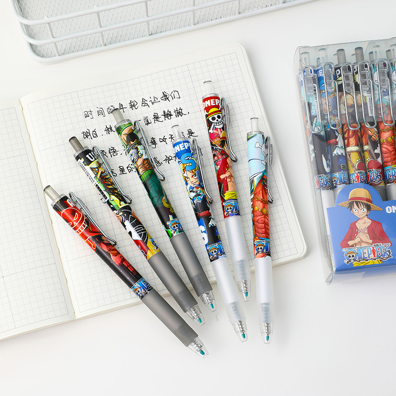 Anime One Piece 12/24Pcs Black - Gel Ink Pen Set review and price