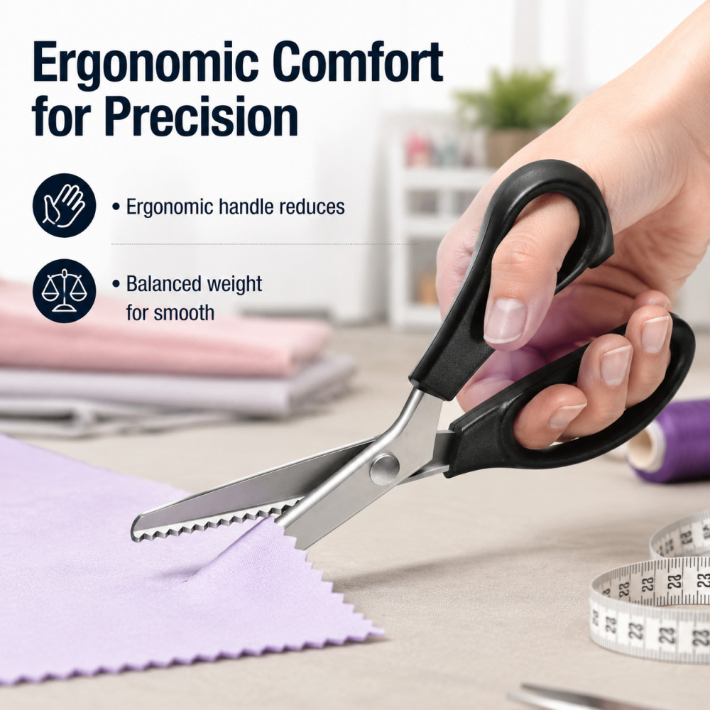 Stainless Steel Pinking Shears - Scissors Stainless Craft review and price