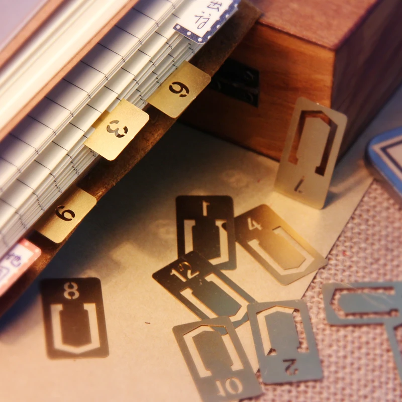 12 Pcs/lot Vintage Copper Book - Stationery Office And School Supply Stores review and price