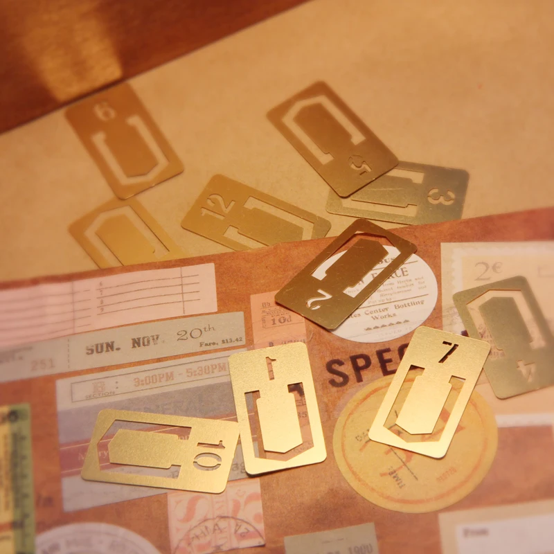 12 Pcs/lot Vintage Copper Book - Stationery Office And School Supply Stores review and price