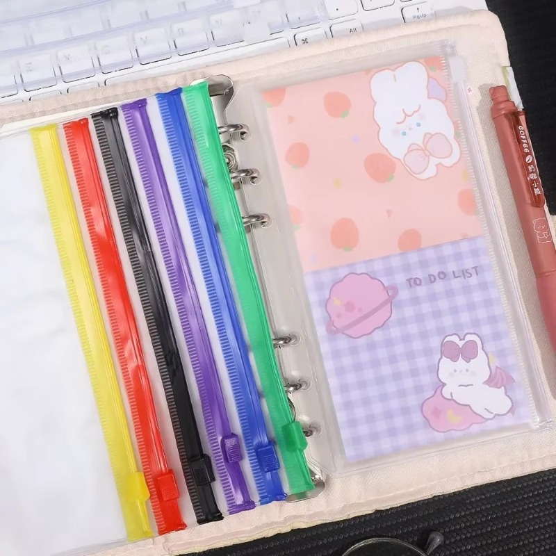 2-12Pcs Clear A6 6-Hole Binder - Planner Weekly Budget review and price