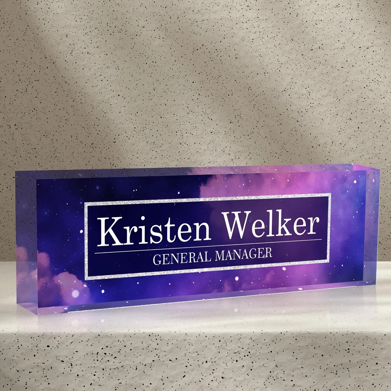 2D Flat Custom Acrylic Desk Na - Desk Name Plate review and price