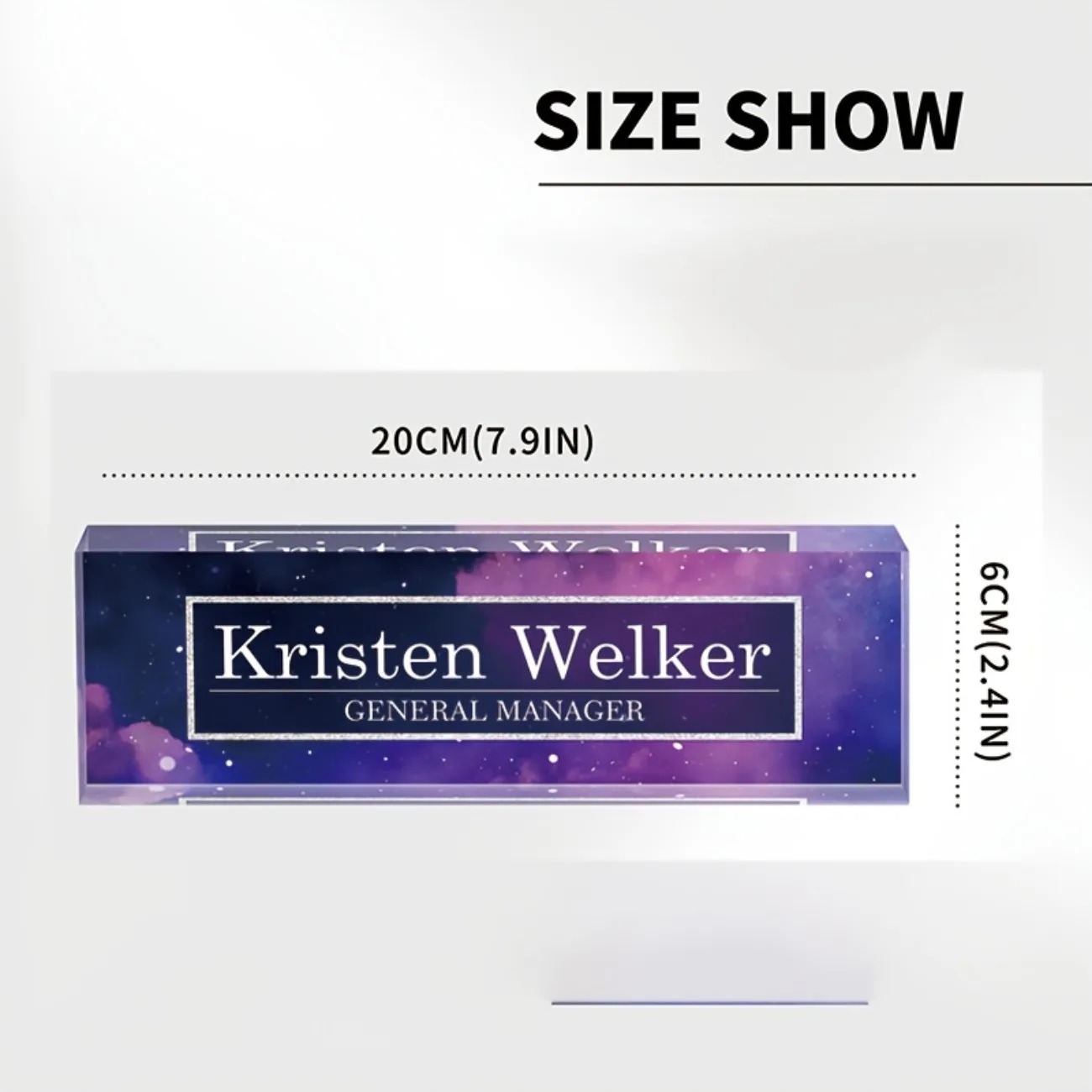 2D Flat Custom Acrylic Desk Na - Desk Name Plate review and price