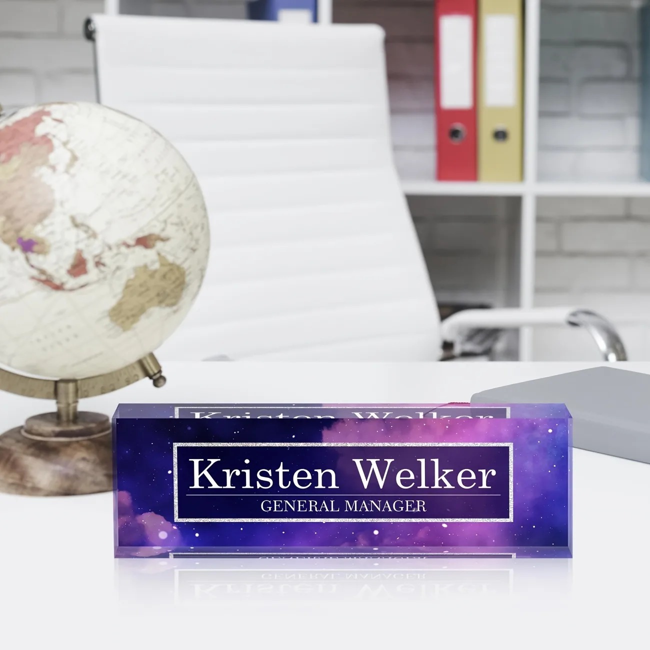 2D Flat Custom Acrylic Desk Na - Desk Name Plate review and price