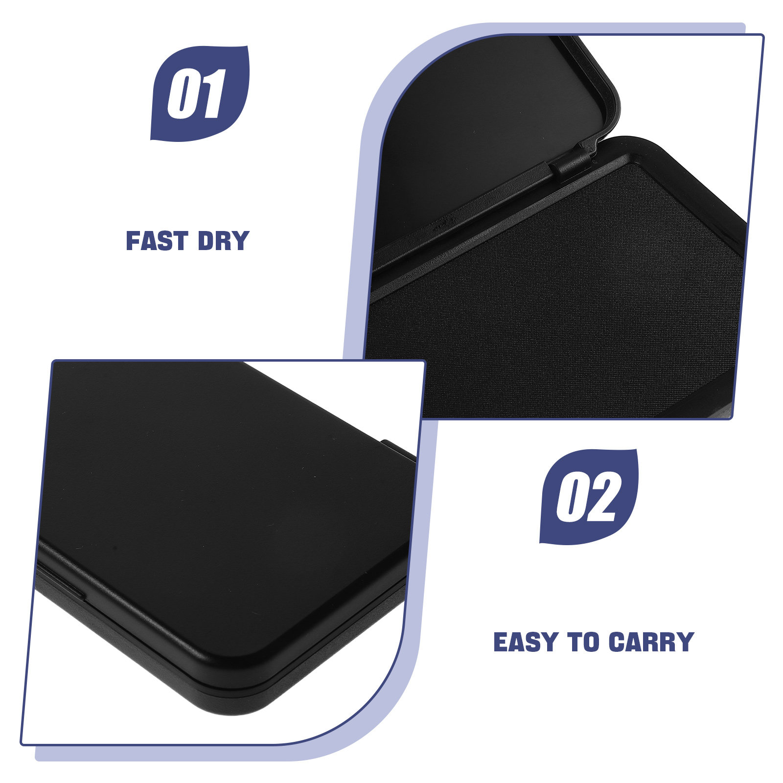 Fast Dry Ink Pad Black Pigment - Self Inking Stamp review and price