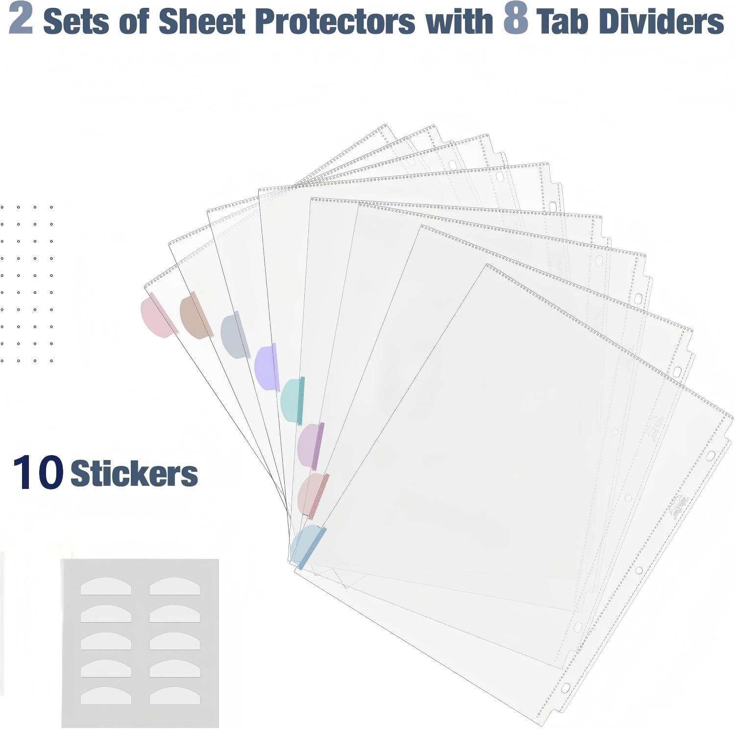 A4 Clear Sheet Protectors with - Index Tab Divider review and price