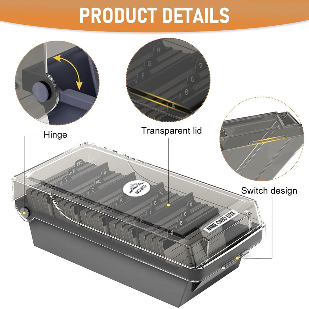 Desktop Business Card Box, Lar - Index Tab Divider review and price