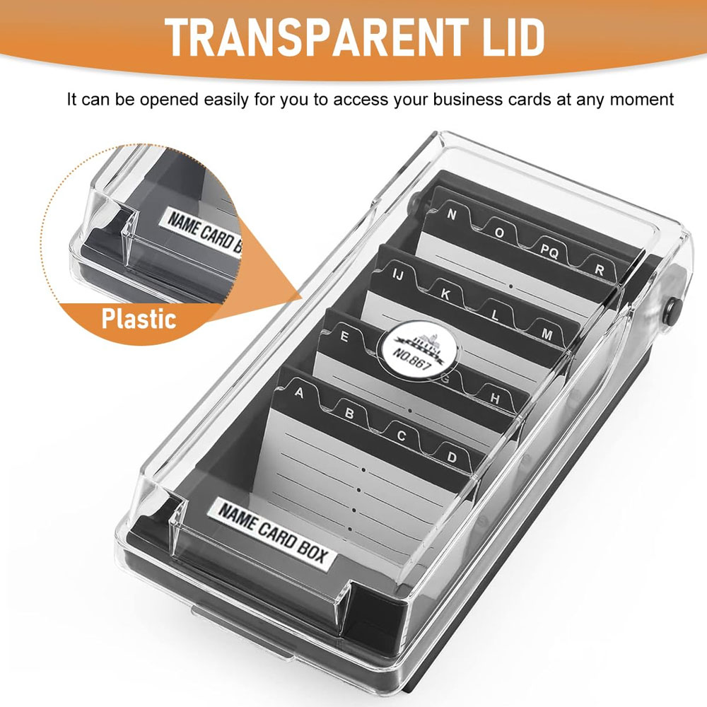 Desktop Business Card Box, Lar - Index Tab Divider review and price