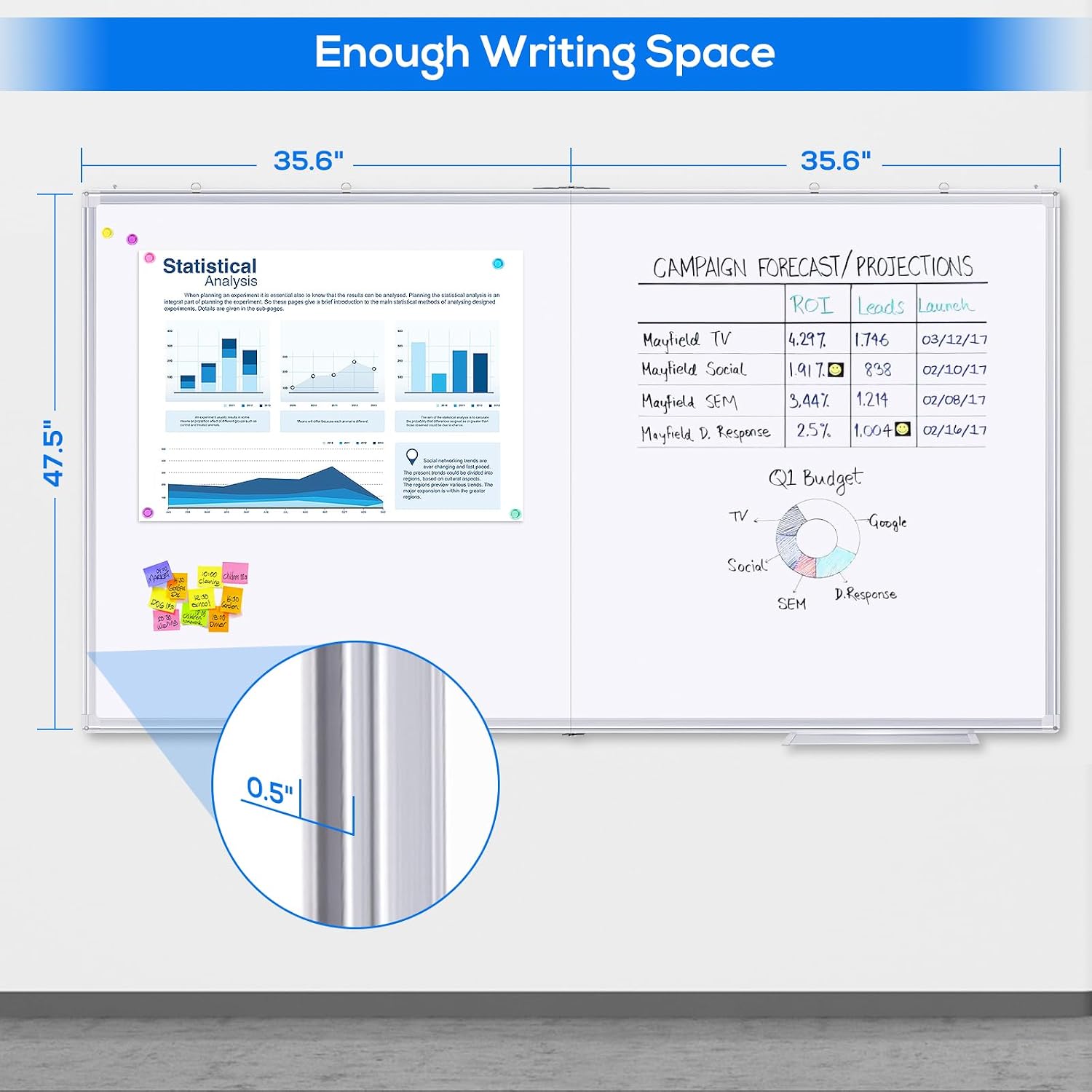 Magnetic White Board Dry Erase - Whiteboard Marker Set review and price