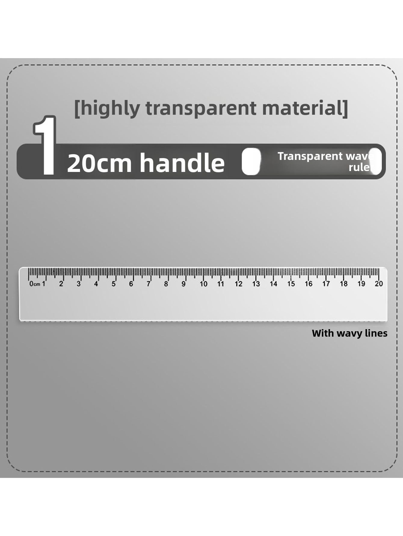 Transparent plastic ruler geom - Ruler Set Transparent review and price