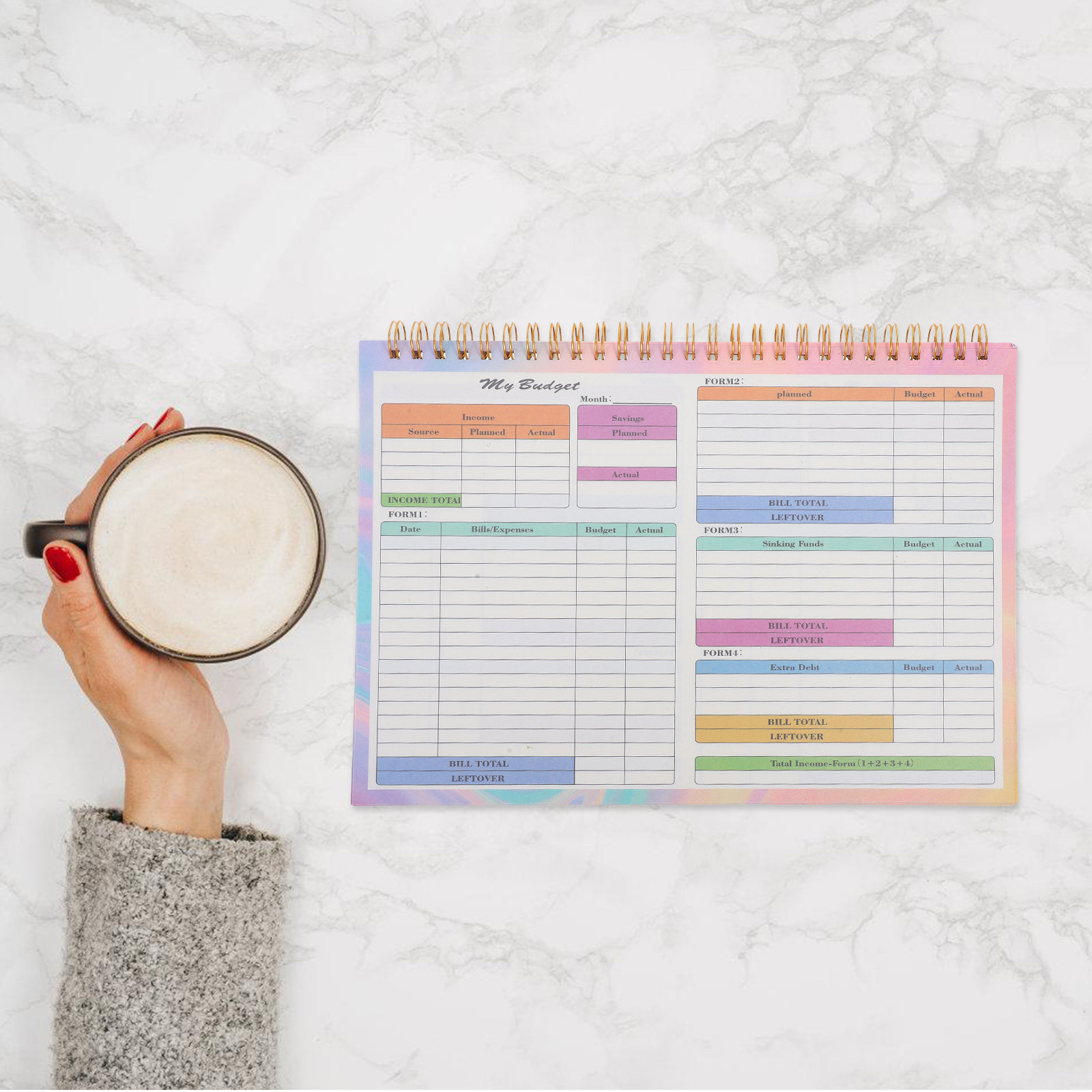 B5 Daily Weekly Financial Ledg - Planner Weekly Budget review and price