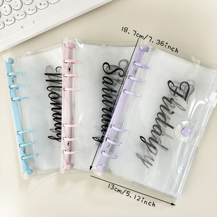 SKYSONIC 1 Set A6 Macarone Bin - Planner Weekly Budget review and price