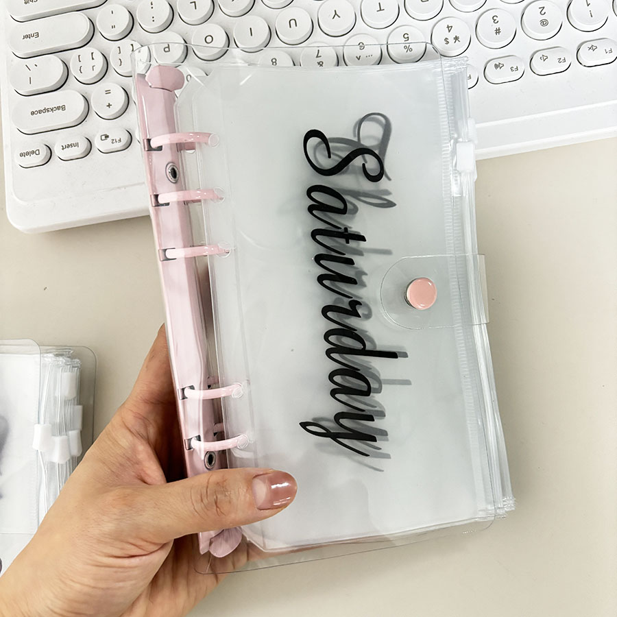 SKYSONIC 1 Set A6 Macarone Bin - Planner Weekly Budget review and price